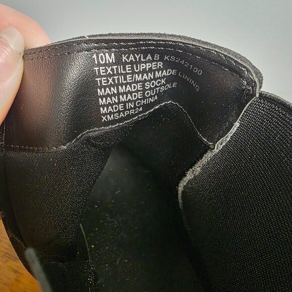 NWT Kenzie Black Suede Ankle Boots | Chelsea Style Size 10 Grunge FallStyle Chic - Picture 9 of 11